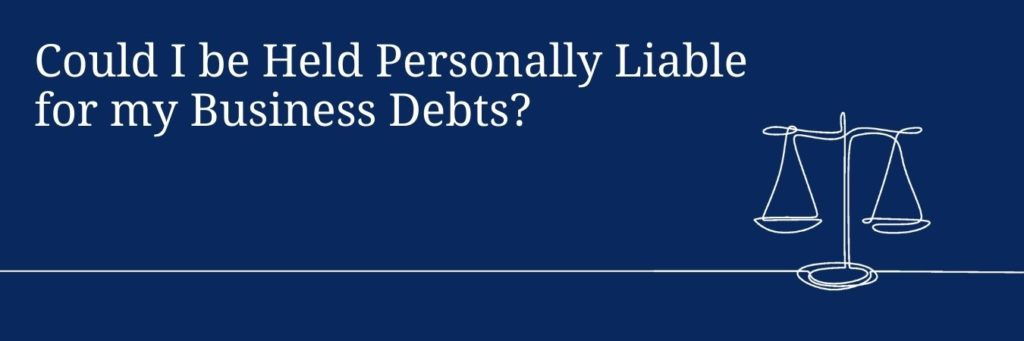 Personnal Liability Business Debt