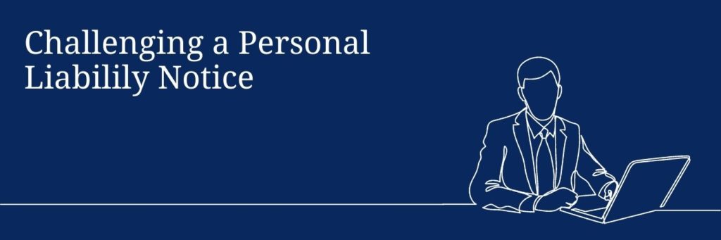 Personal Liability Notice