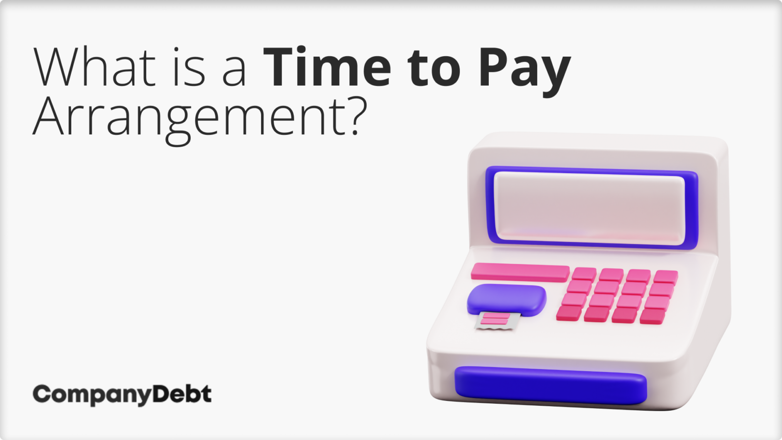 HMRC Time to Pay Company Debt