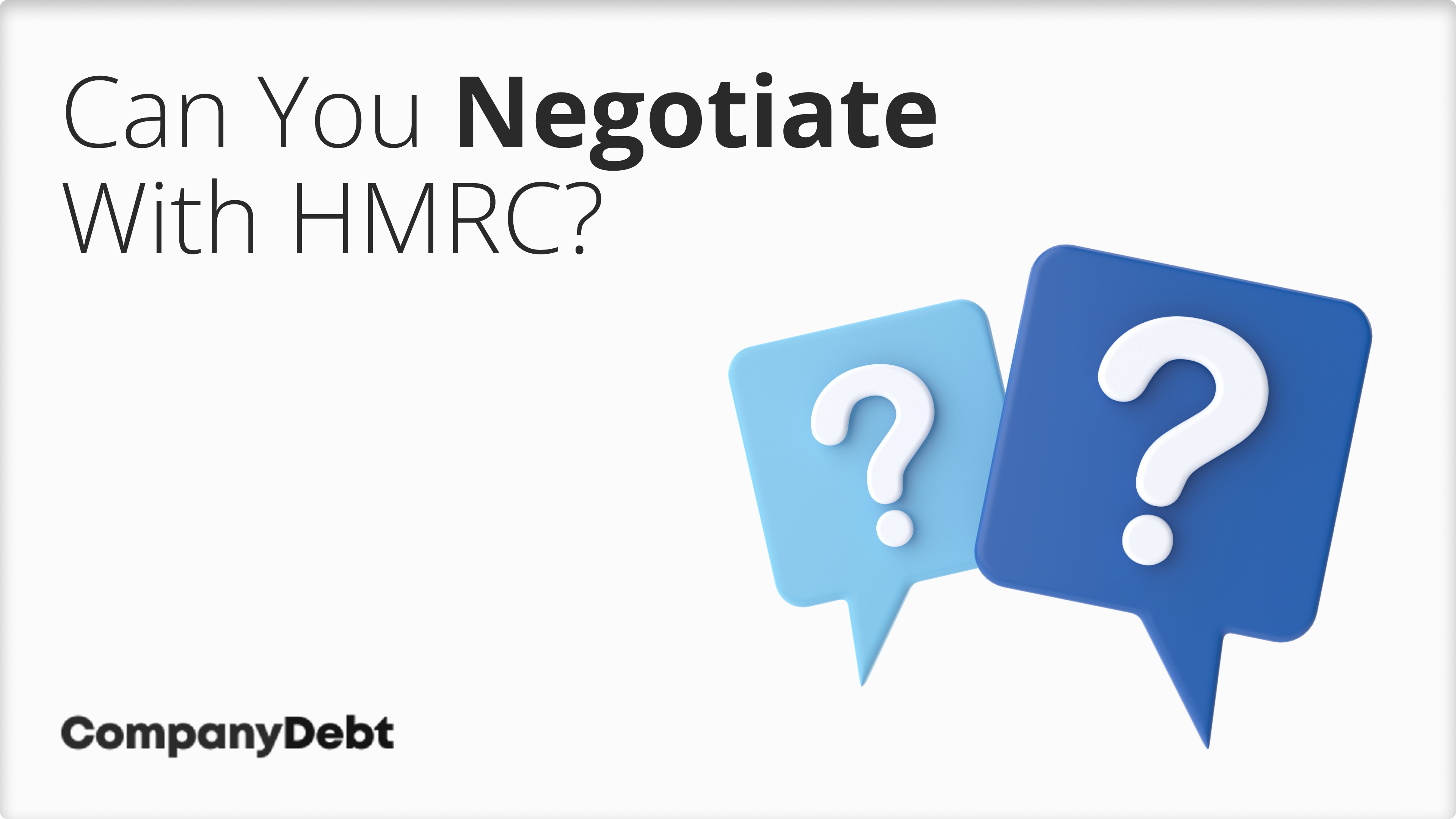 Can You Negotiate with HMRC?